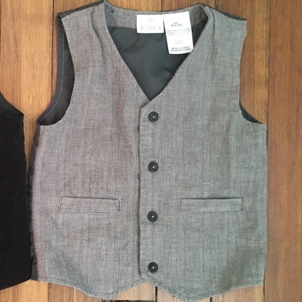 boys’ herringbone suit vest